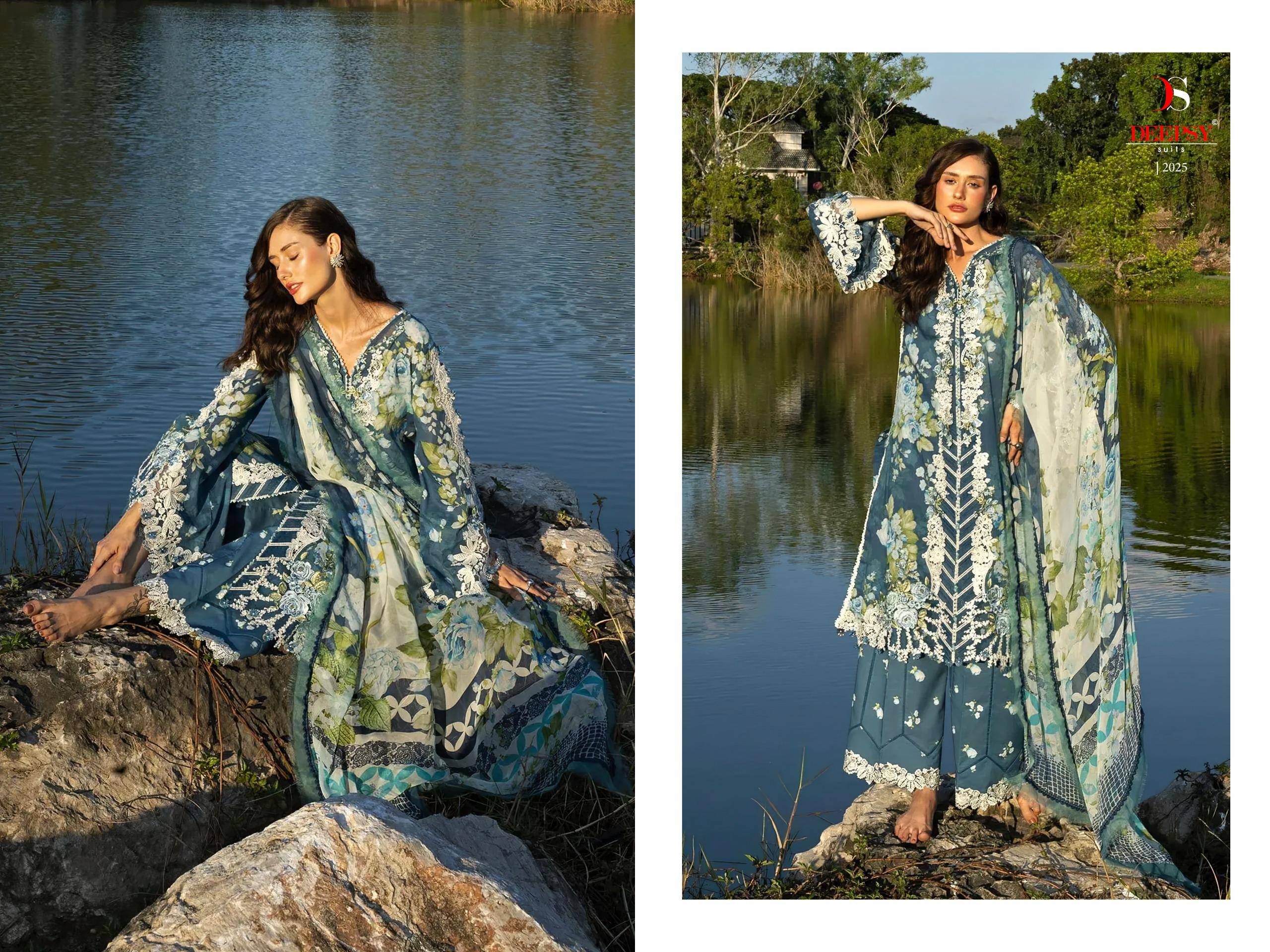 ELAF Signature-2 DEEPSY SUITS 2021 To 2026 Series Designer Pakistani Suits Pure Cotton Dresses At Wholesale Price